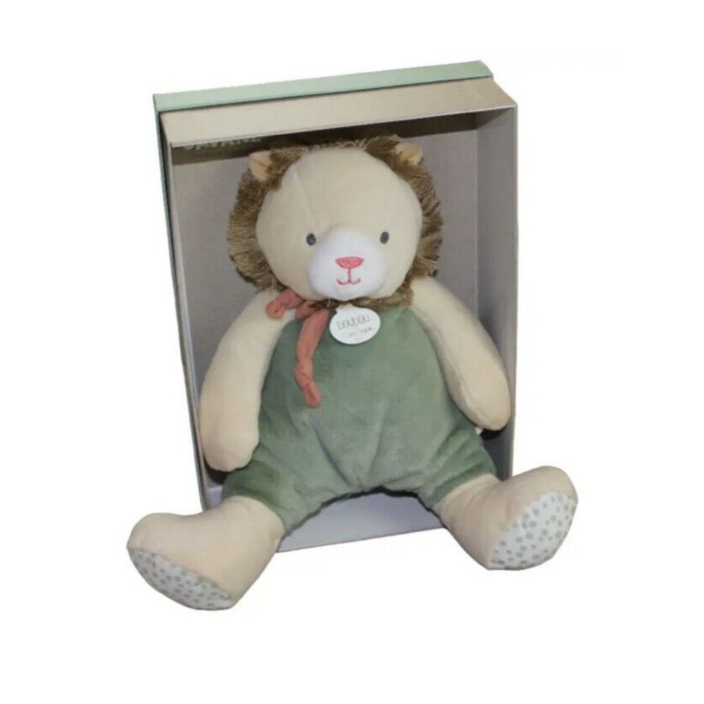 Doudou et Compagnie Paris Couleurs Savane Lion Plush Baby Lovey Toy Gree…
